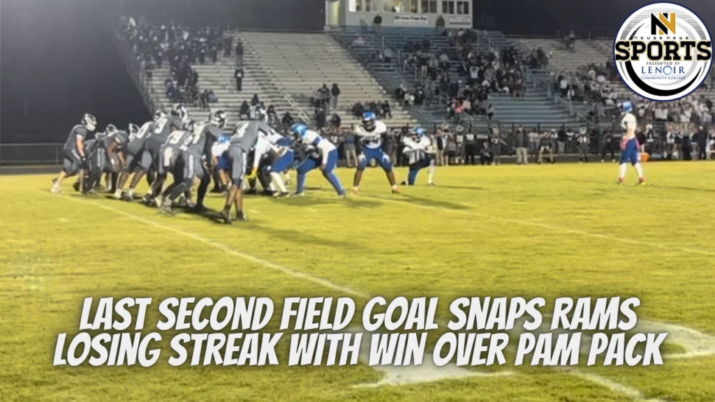 Last Second Field Goal Snaps Rams Losing Streak with win over Pam Pack