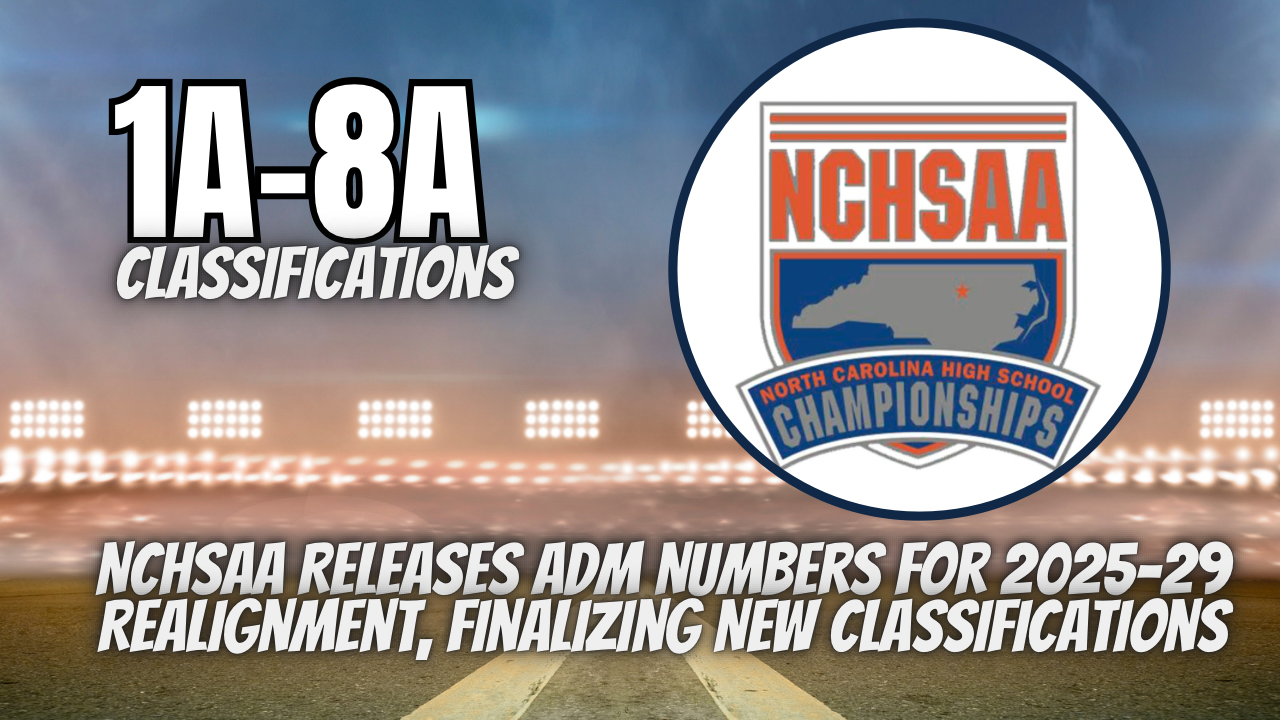 NCHSAA Releases ADM Numbers for 2025-29 Realignment, Finalizing New Classifications
