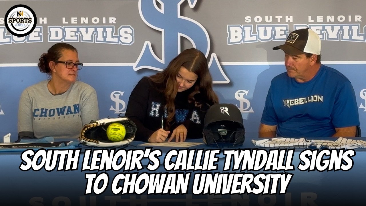 South Lenoir’s Callie Tyndall Signs to Chowan University