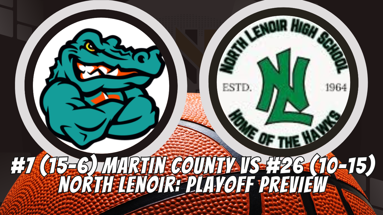 #7 (15-6) Martin County vs #26 (10-15) North Lenoir: Playoff Preview