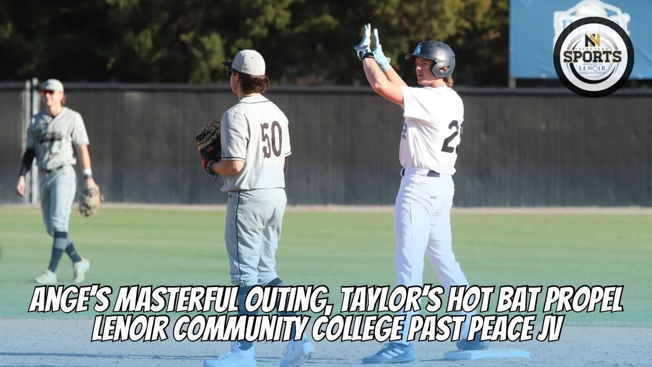 Ange’s Masterful Outing, Taylor’s Hot Bat Propel Lenoir Community College Past Peace JV