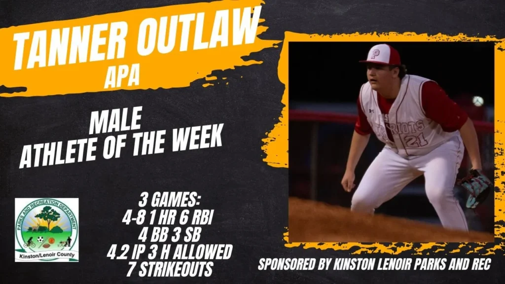 Male Athlete of the Week: Tanner Outlaw (Arendell Parrott Academy)