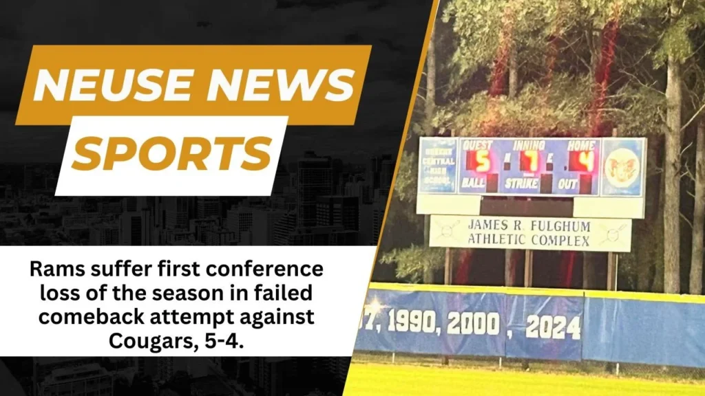 Rams suffer first conference loss of the season in failed comeback attempt against Cougars, 5-4.