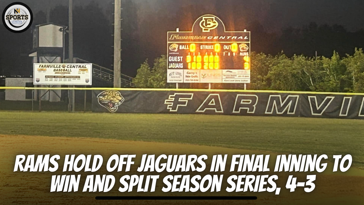 Rams Hold off Jaguars in final inning to win and split season series, 4-3.