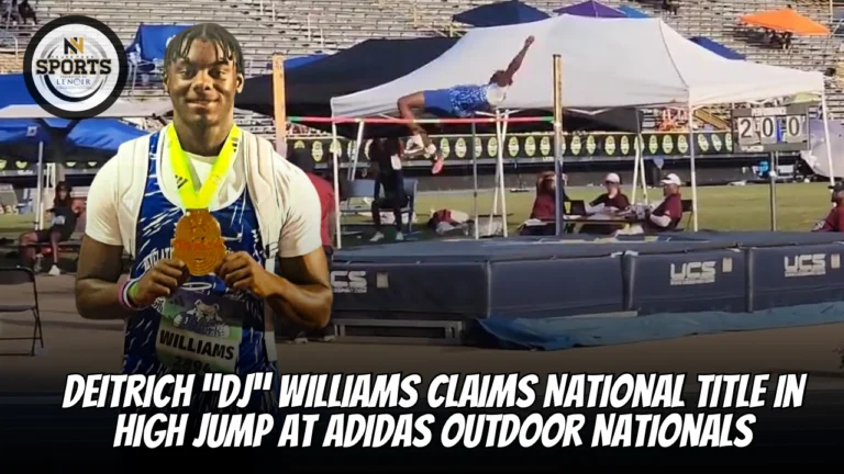 Deitrich “DJ” Williams Claims National Title in High Jump at Adidas Outdoor Nationals