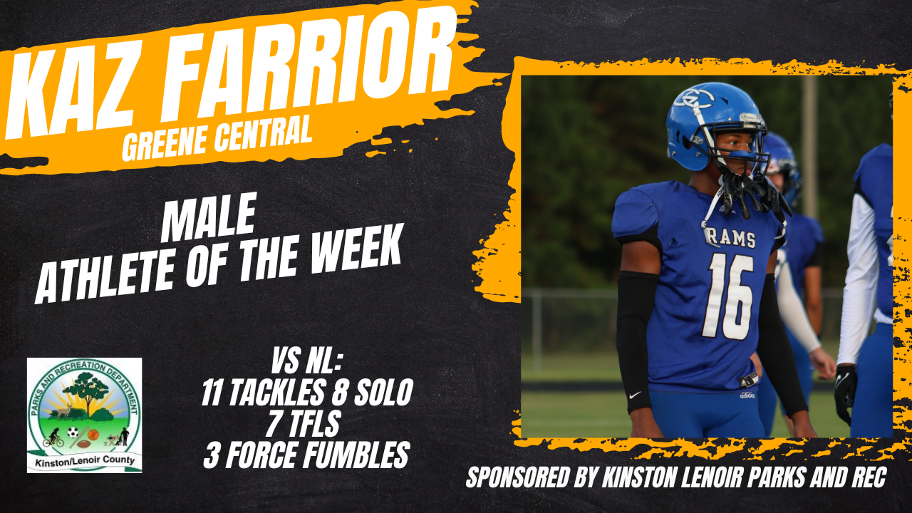 Athlete of the Week (Male), Week 1: Kaz Farrior, Greene Central