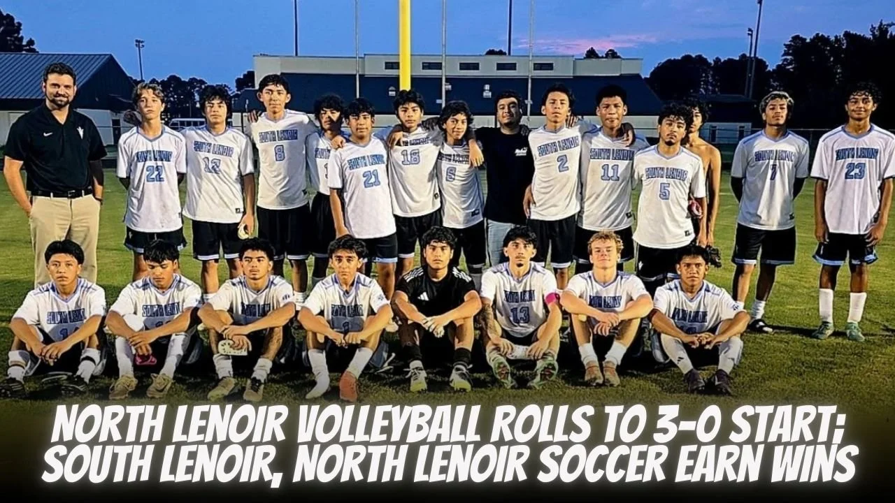 North Lenoir Volleyball Rolls to 3-0 Start; South Lenoir, North Lenoir Soccer Earn Wins