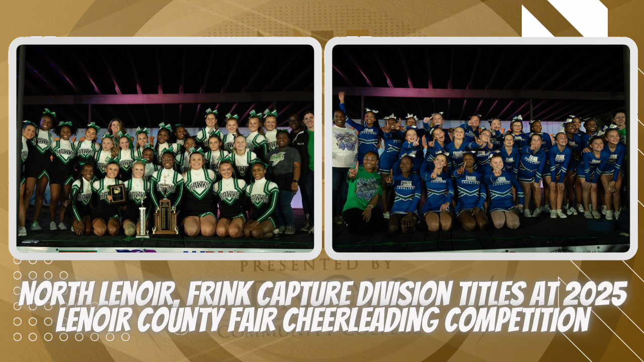 North Lenoir, Frink Capture Division Titles at 2025 Lenoir County Fair Cheerleading Competition