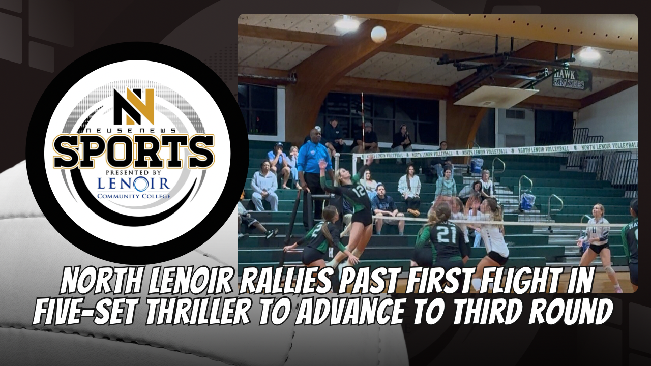 North Lenoir Rallies Past First Flight in Five-Set Thriller to Advance to Third Round