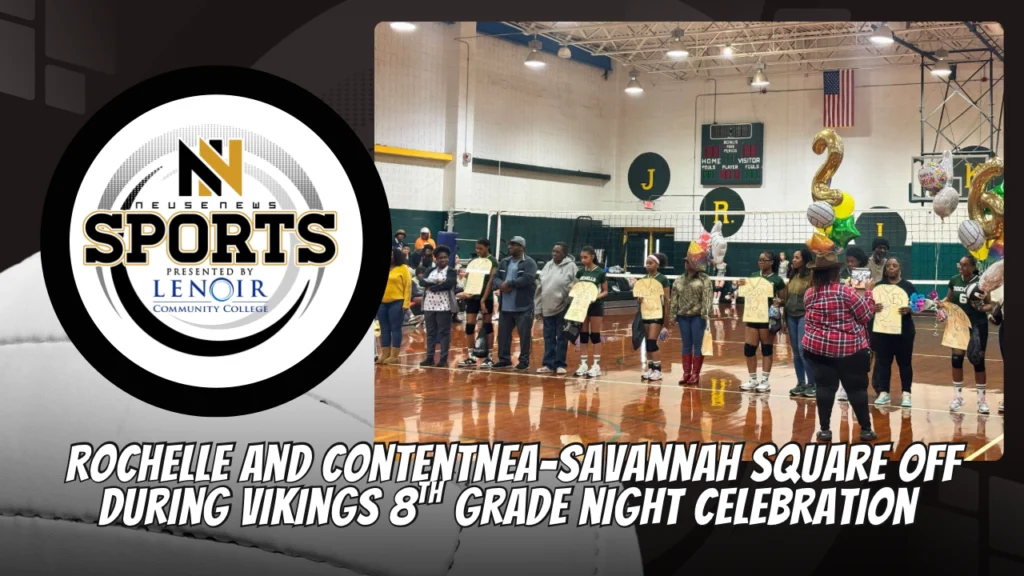 Rochelle and Contentnea-Savannah Square off during Vikings 8th Grade Night Celebration