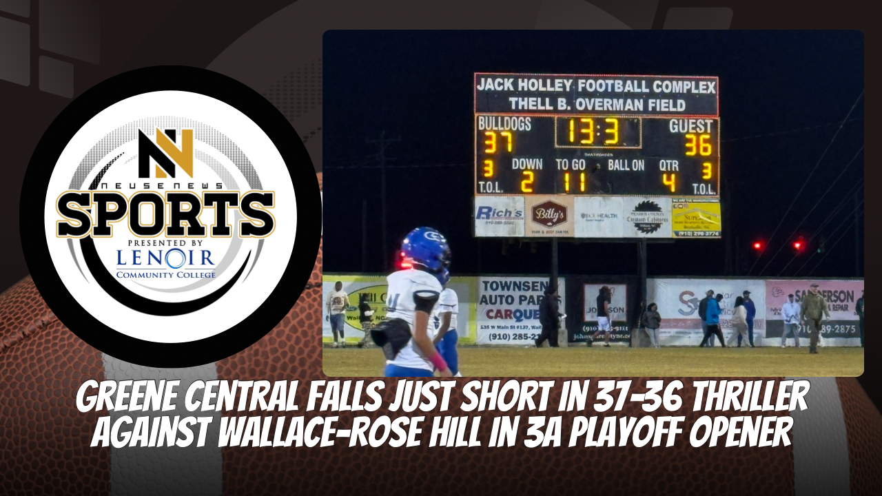 Greene Central Falls Just Short in 37–36 Thriller Against Wallace-Rose Hill in 3A Playoff Opener