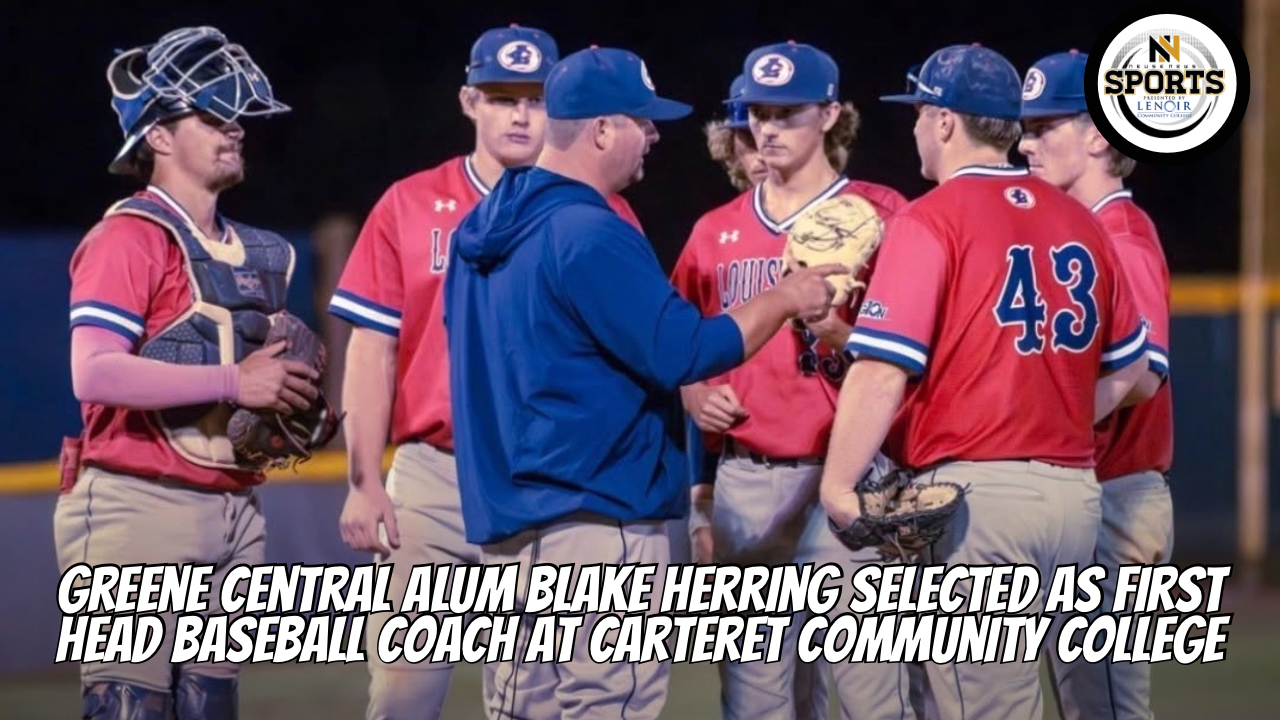 Greene Central alum Blake Herring selected as first head baseball coach at Carteret Community College
