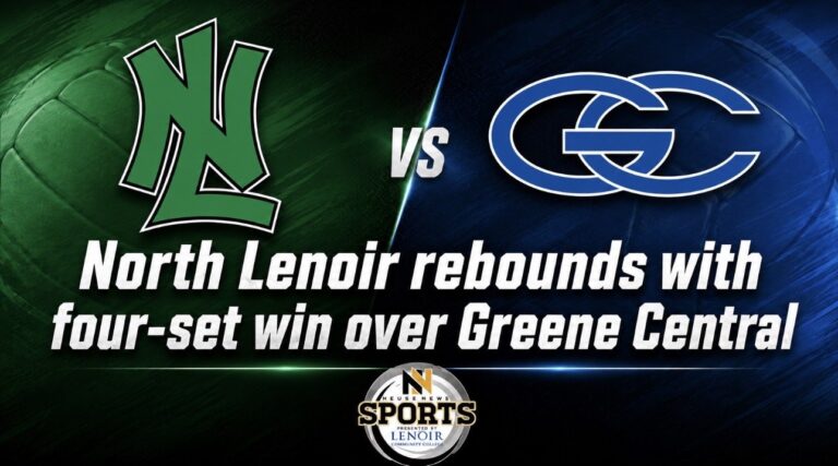 North Lenoir rebounds with four-set win over Greene Central