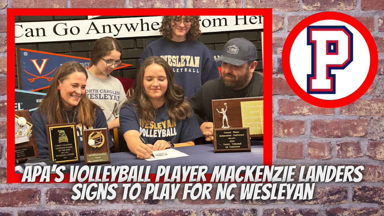 APA's volleyball player Mackenzie Landers signs to play for NC Wesleyan