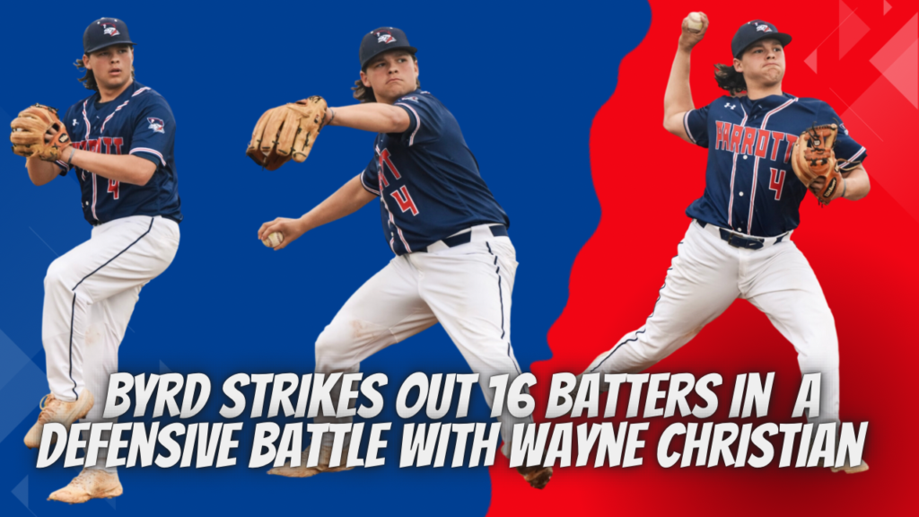 Byrd strikes out 16 batters in a defensive battle with Wayne Christian