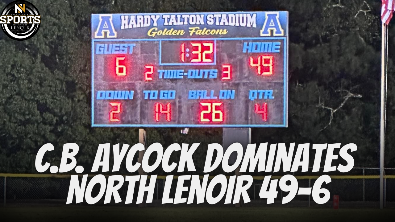 C.B. Aycock Dominates North Lenoir 49-6