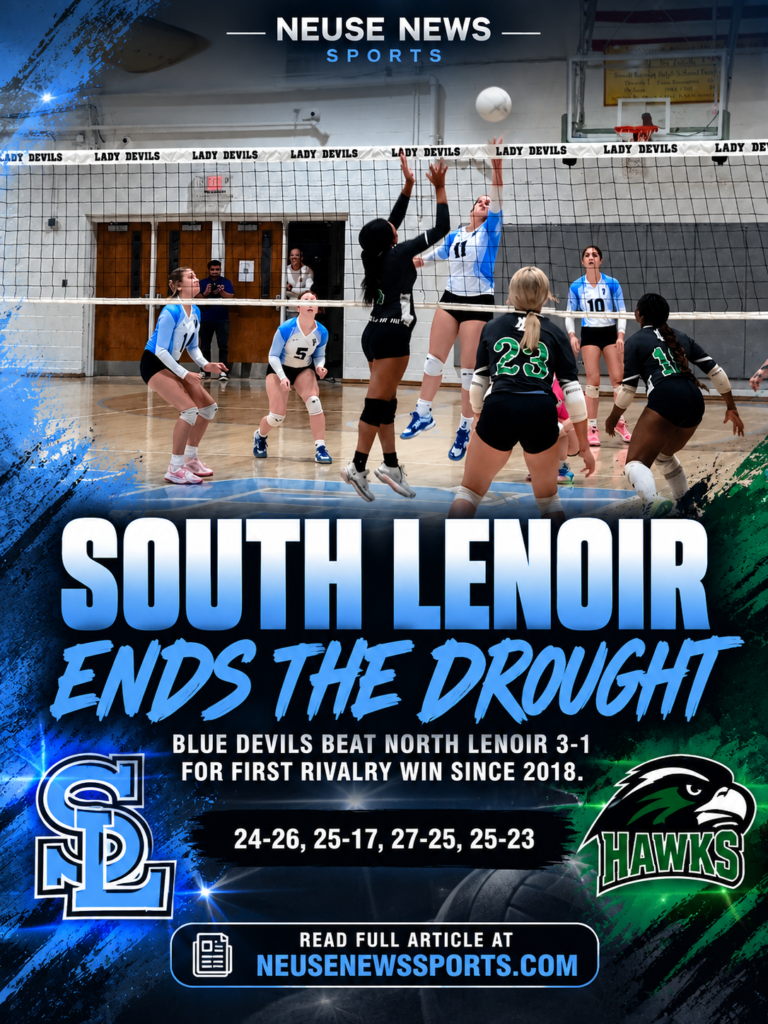 South Lenoir defeats North Lenoir 3-1 in volleyball