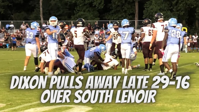 Dixon pulls away late 29-16 over South Lenoir