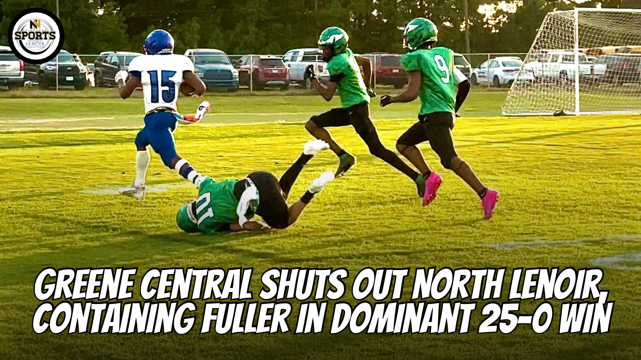 Greene Central Shuts Out North Lenoir, Containing Fuller in Dominant 25-0 Win