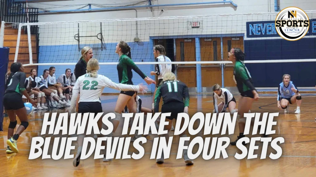 Hawks Take Down The Blue Devils in Four Sets