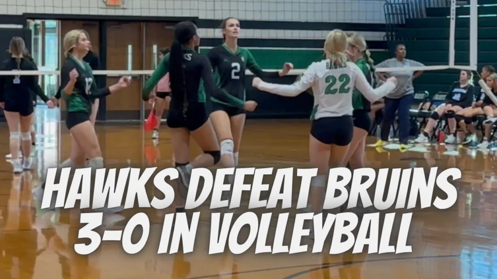 Hawks defeat Bruins 3-0 in Volleyball