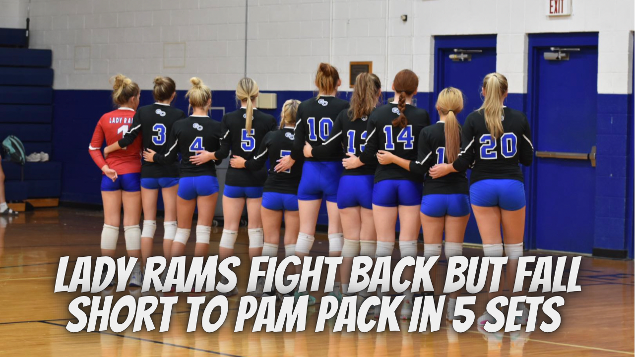 Lady Rams fight back but fall short to Pam Pack in 5 sets