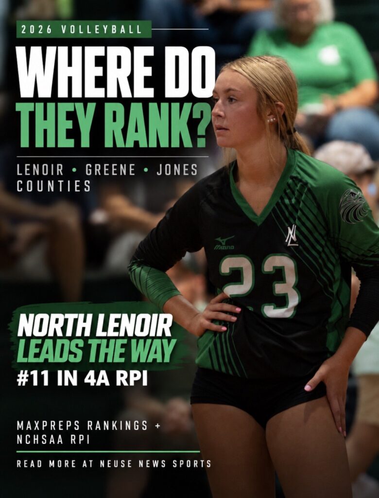 Lenoir, Greene & Jones County Volleyball Rankings