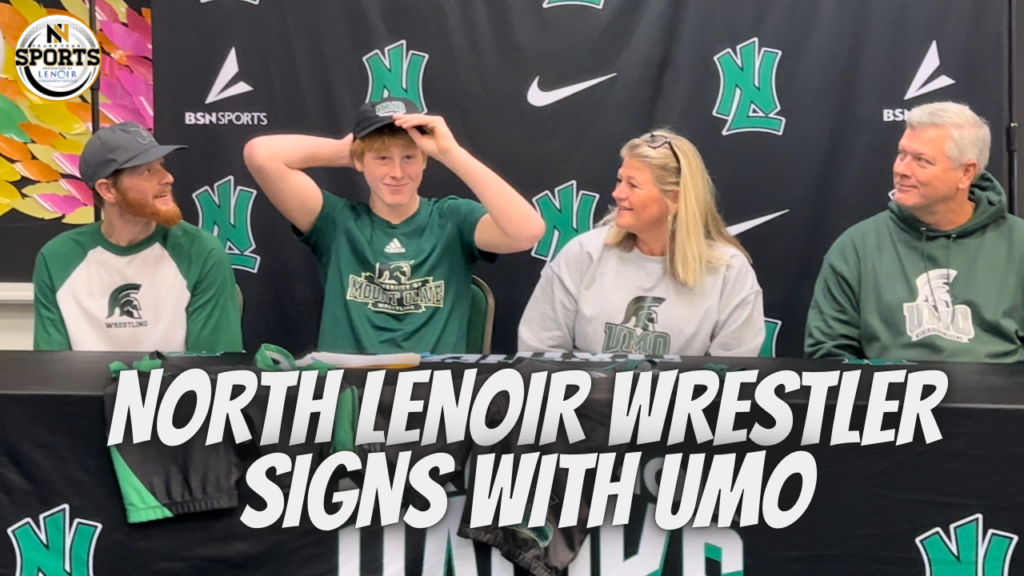 North Lenoir Wrestler Signs to UMO