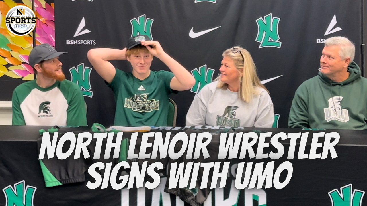 North Lenoir Wrestler Signs to UMO
