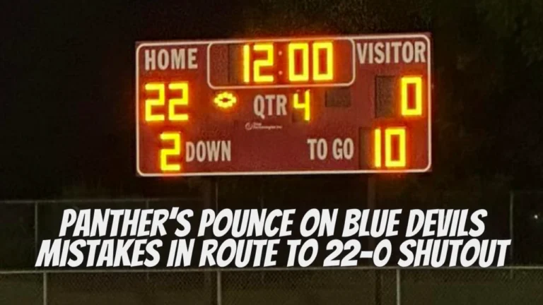 Panther’s pounce on Blue Devils mistakes in route to 22-0 shutout