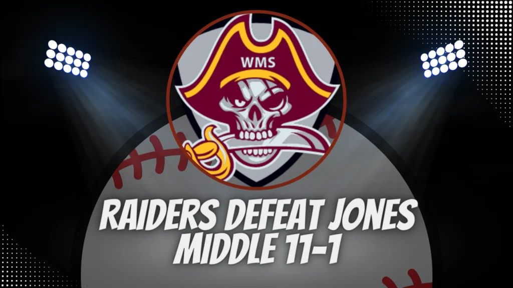 Raiders Defeat Jones Middle 11-1