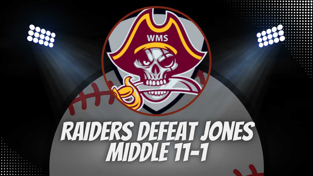 Raiders Defeat Jones Middle 11-1