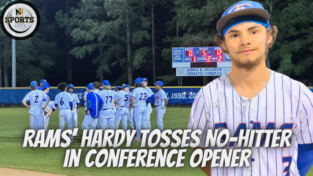 Rams' Hardy Tosses No-Hitter in Conference Opener