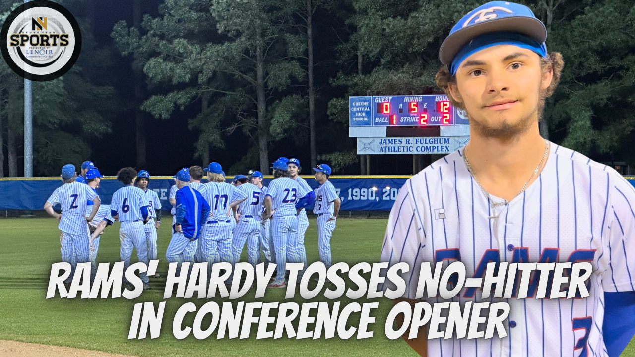Rams' Hardy Tosses No-Hitter in Conference Opener