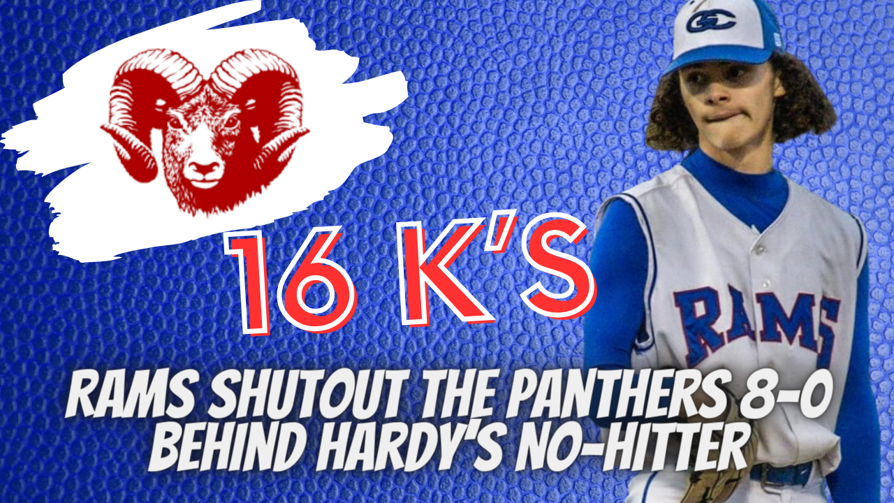 Rams shutdown the Panthers 8-0 behind Hardy's No-Hitter
