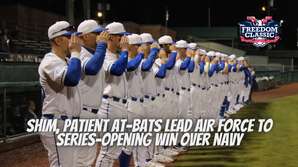 Shim, patient at-bats lead Air Force to series-opening win over Navy