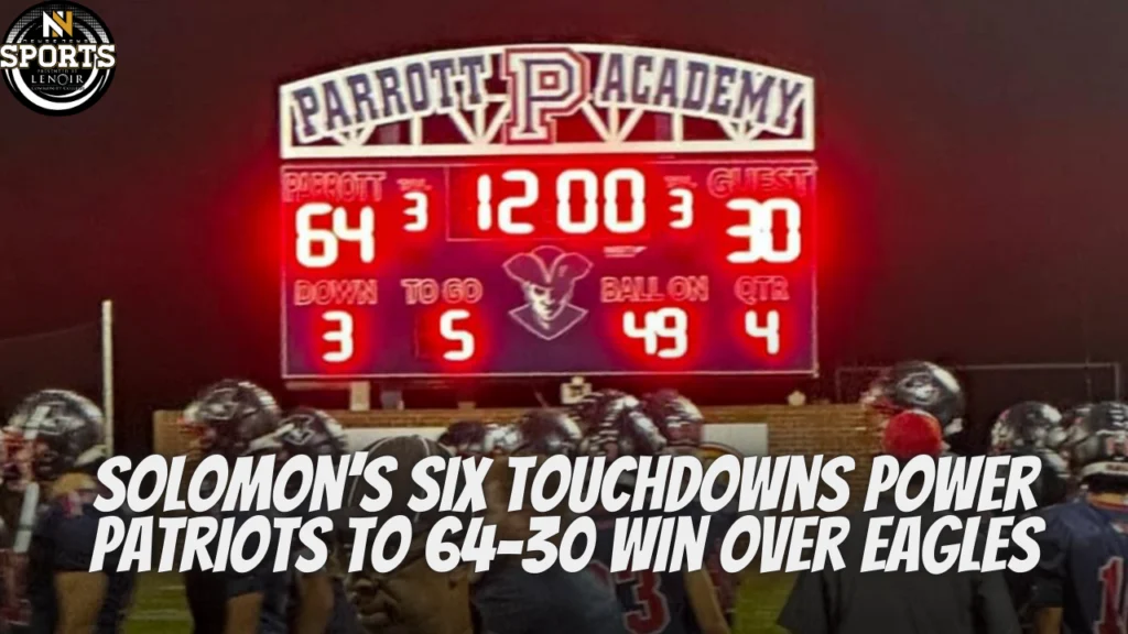 Solomon’s Six Touchdowns Power Patriots to 64-30 Win Over Eagles