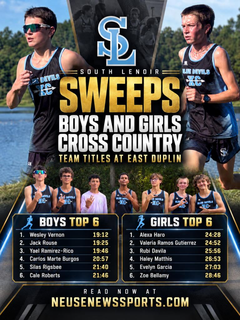 South Lenoir sweeps boys and girls cross country team titles at East Duplin