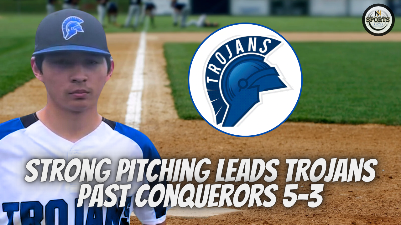 Strong Pitching Leads Trojans Past Conquerors 5-3