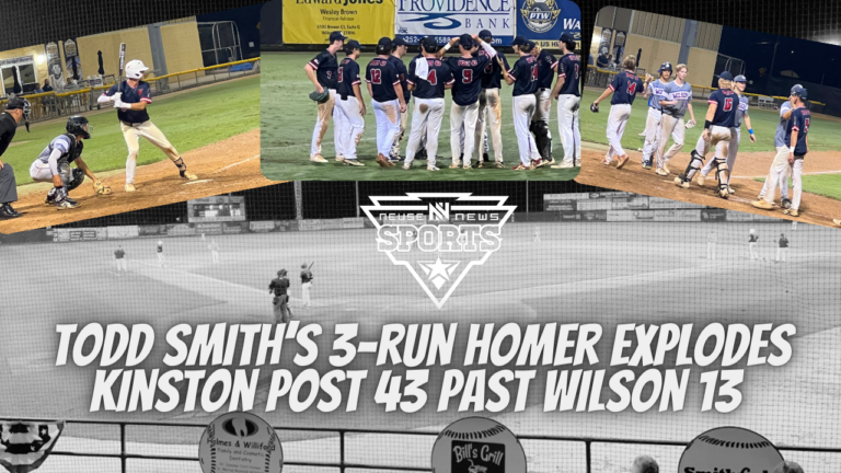 Todd Smith’s 3-Run homer helps Kinston Post 43 explode past Wilson Post 13