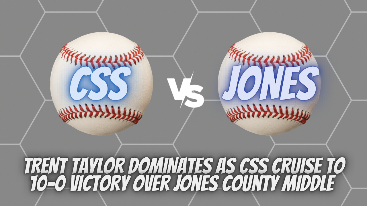 Trent Taylor Dominates as CSS Cougars Cruise to 10-0 Victory Over Jones County Middle School