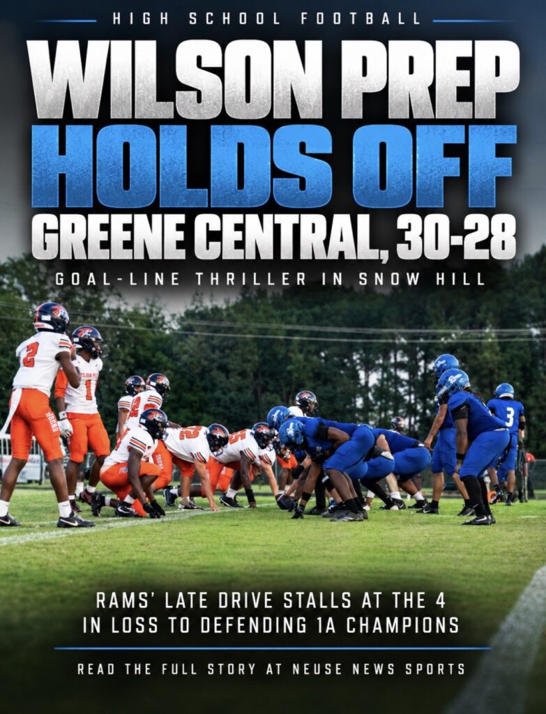 Wilson Prep Holds Off Greene Central, 30-28, in Goal-Line Thriller