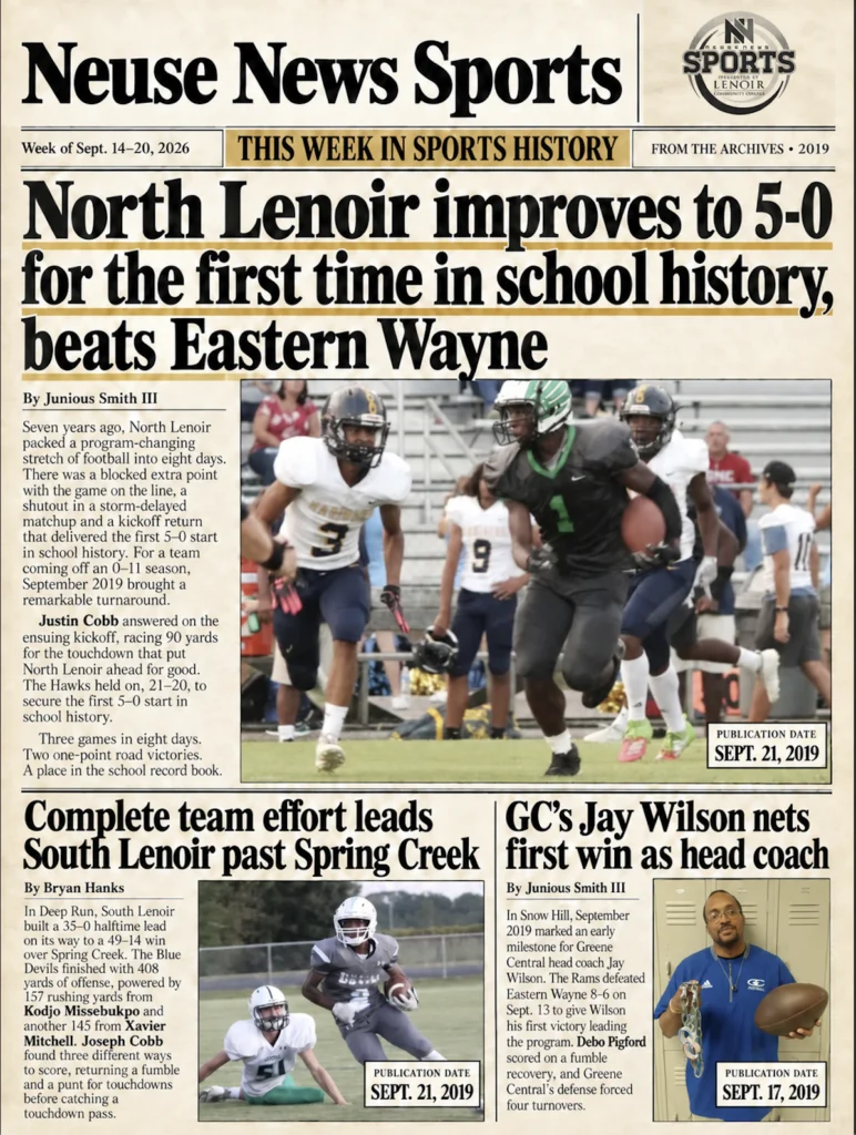This Week in History: North Lenoir’s historic start leads a look back across Lenoir, Greene and Jones