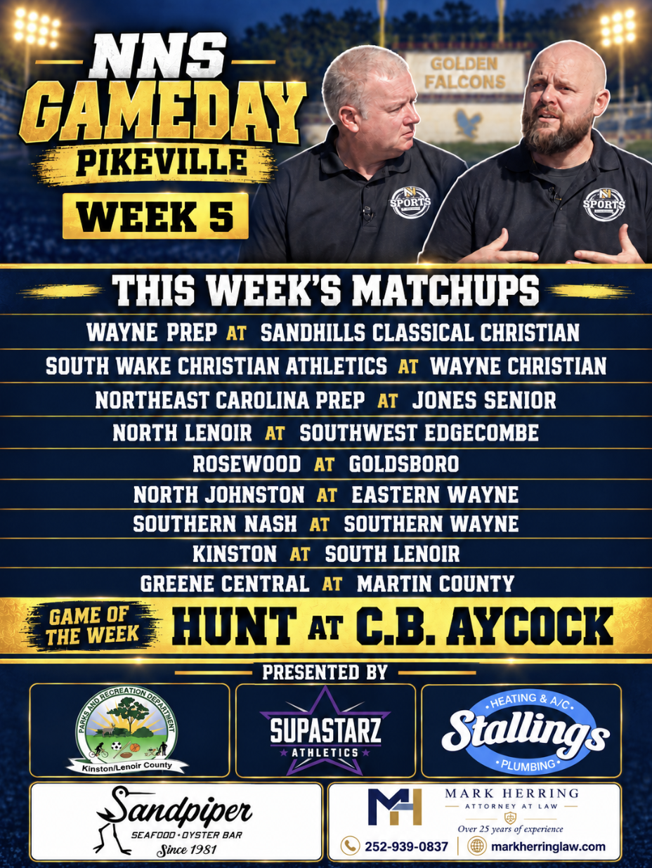 The Best Eastern NC Gameday Show! NNS Gameday in Pikeville | Week 5
