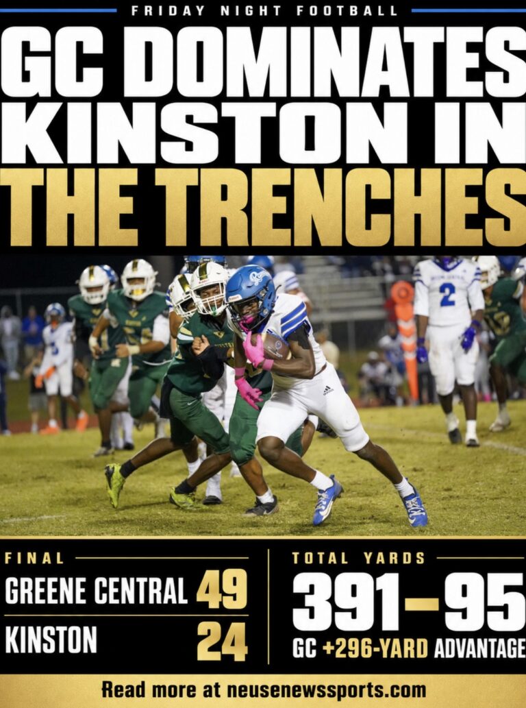 Greene Central delivers a 49–24 answer in Kinston rivalry