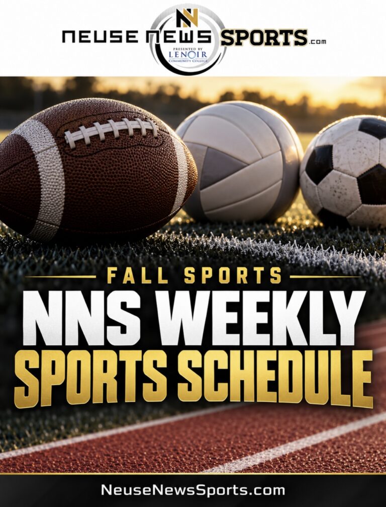 Neuse News Sports Weekly Sports Schedule: October 12–18, 2026