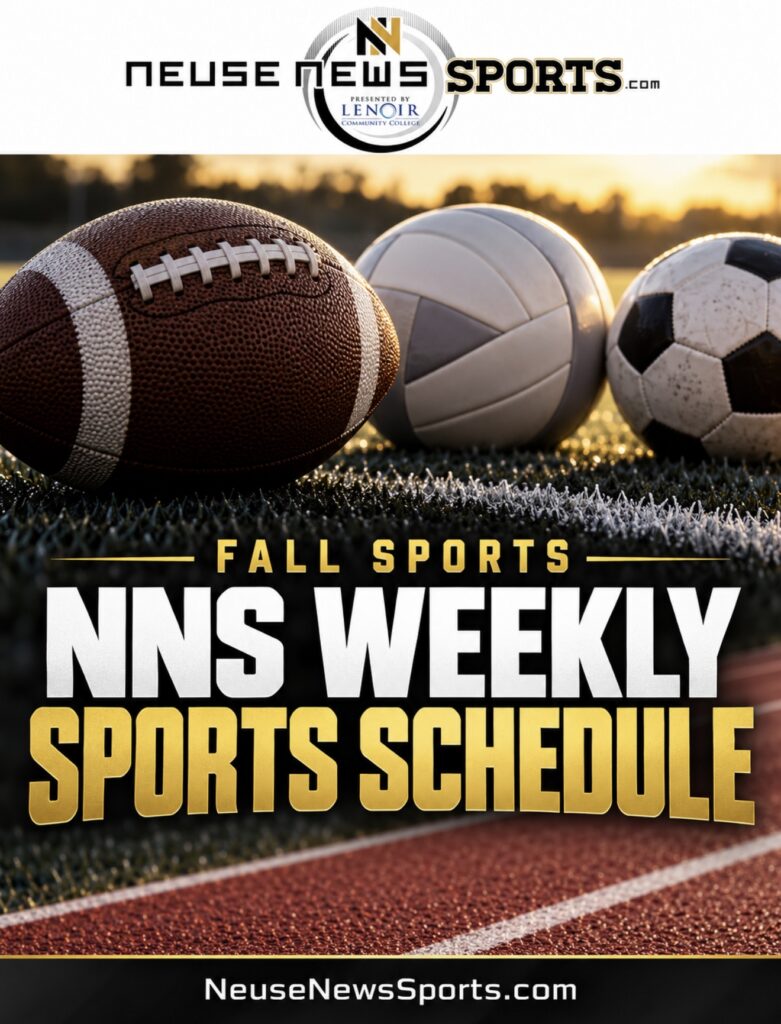Fall weekly schedule for fall sports in Neuse News Sports