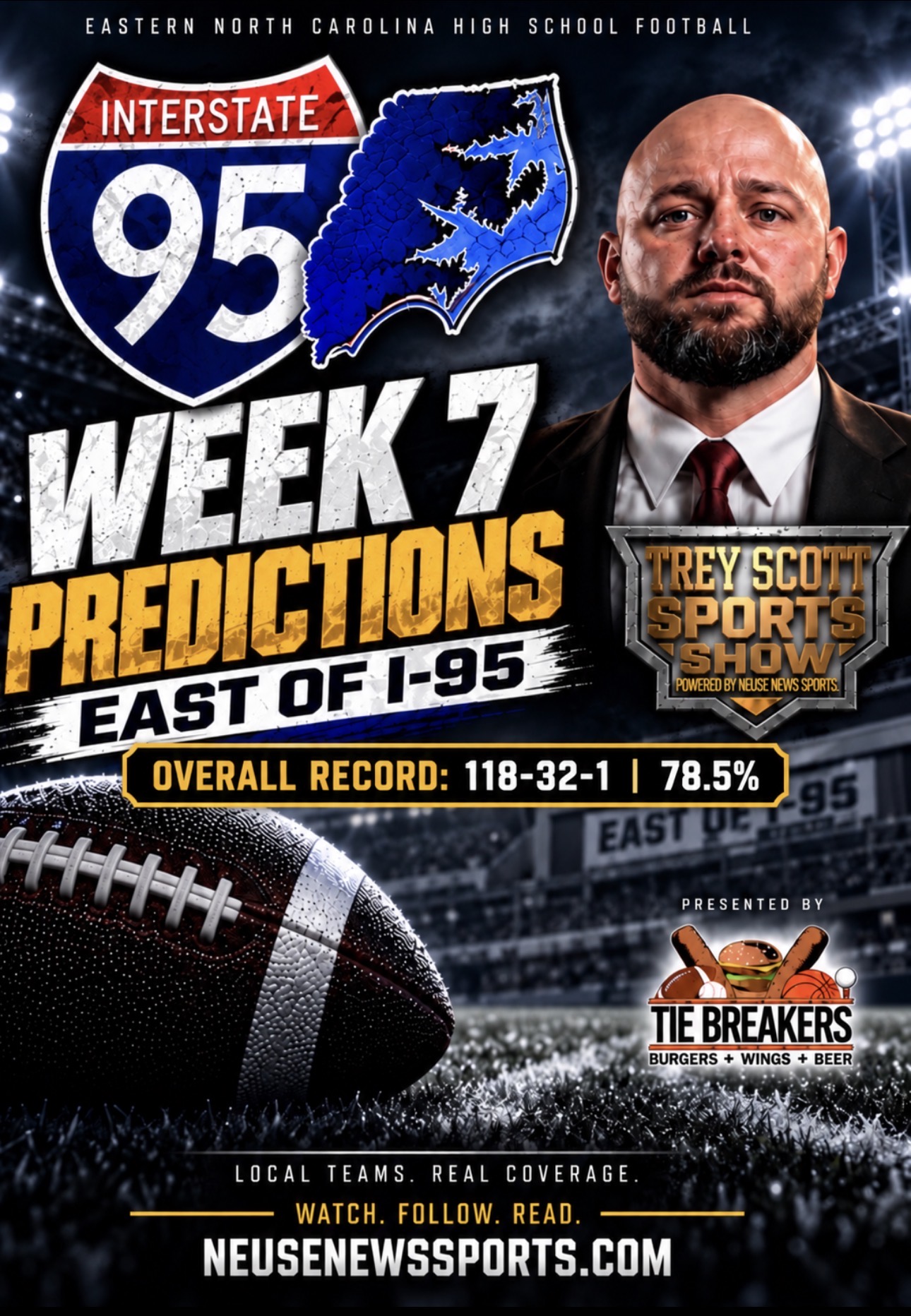 East of I-95 Week 7 Football Predictions: 56 Games