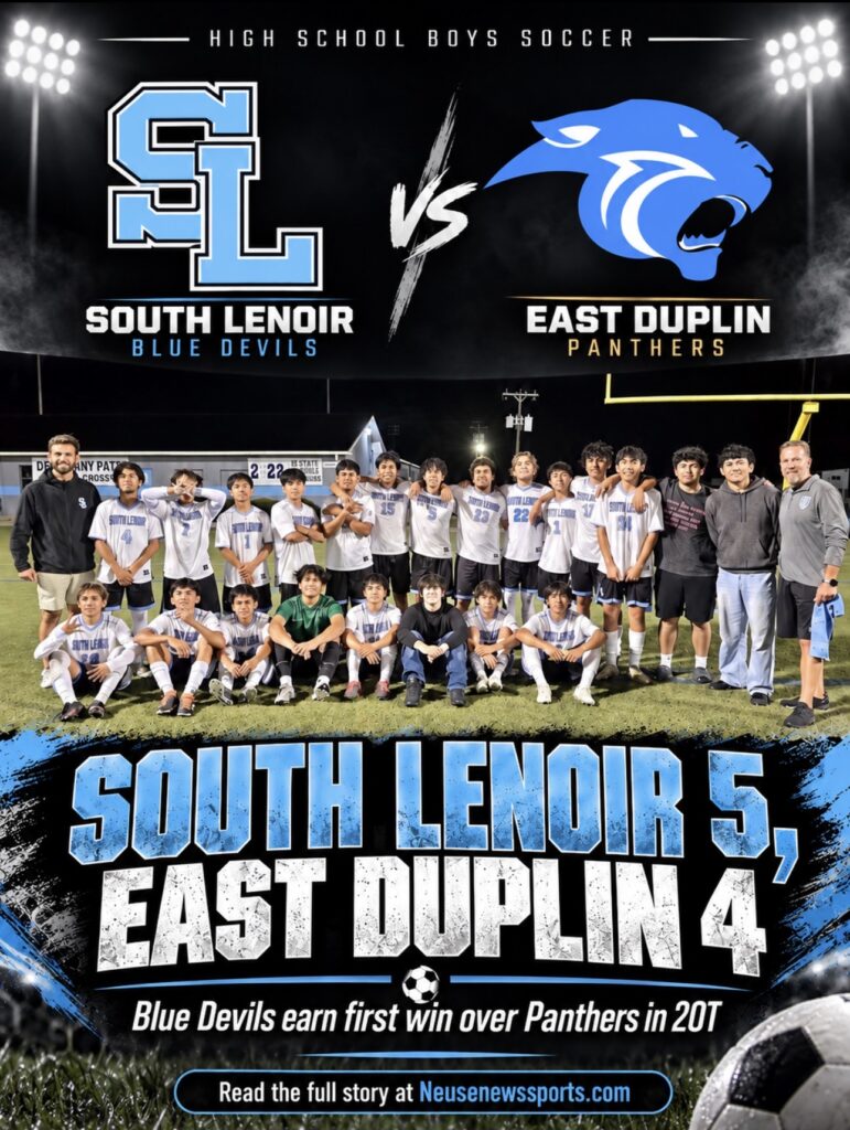 South Lenoir boys soccer vs. East Duplin