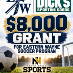 Eastern Wayne soccer $8,000 Dick's Sporting Goods grant graphic